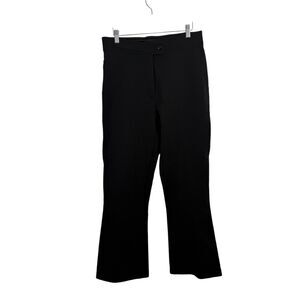 De Neve Skifans Schoellar Ski Snow Pants Flare Black Wool Lined Vintage Women 12